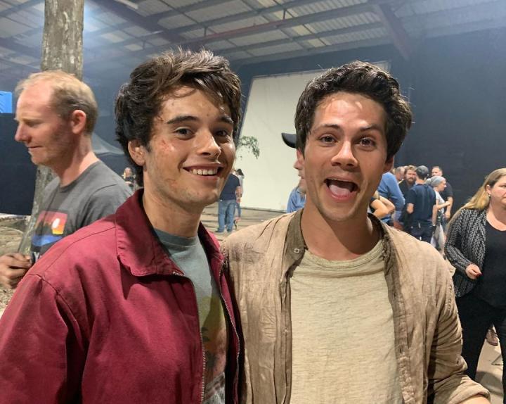 Dylan O'Brien and Darcy Worthington in Love and Monsters (2020)