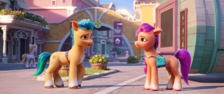 James Marsden and Vanessa Hudgens in My Little Pony: A New Generation (2021)